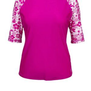 UV Skinz Women's Aloha Short Sleeve Sun & Swim Shirt - 4XL